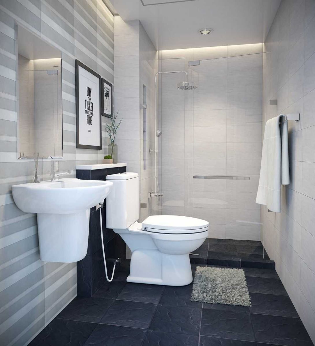 Lựa chọn thiết bị vệ sinh phù hợp với diện tích nhà tắm nhỏ